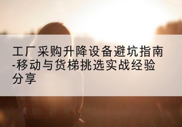 濮阳移动式升降机怎么选-工厂采购升降设备避坑指南-移动与货梯挑选实战经验分享